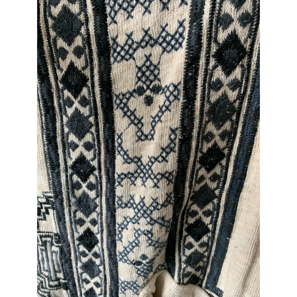 Johnny Was Biya Duster Cardigan Embroidered Sweater in Tan, size M - Picture 3 of 10